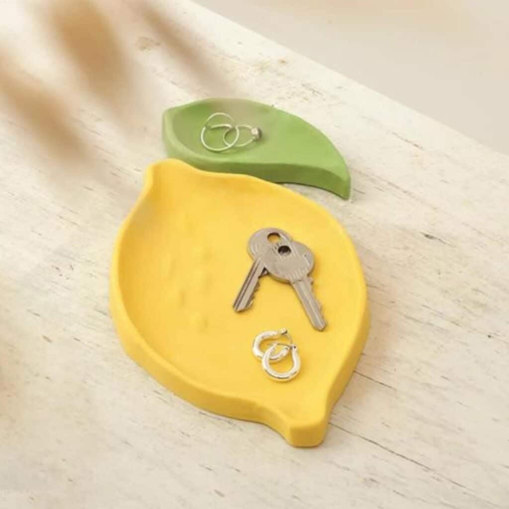 KIT DIY : Moulage de vide-poches citron à faire en Jesmonite