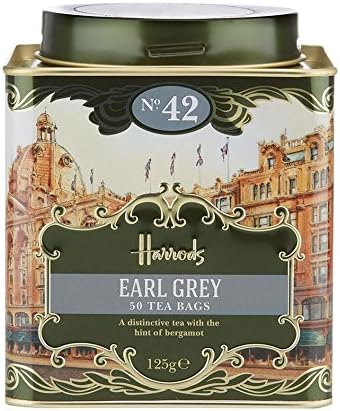 London. No. 42 Earl Grey, 50 Tea Bags 125g 4.4oz Gift Tin Caddy