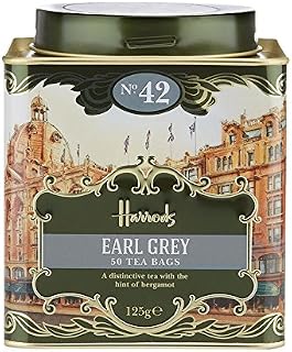 London. No. 42 Earl Grey, 50 Tea Bags 125g 4.4oz Gift Tin Caddy