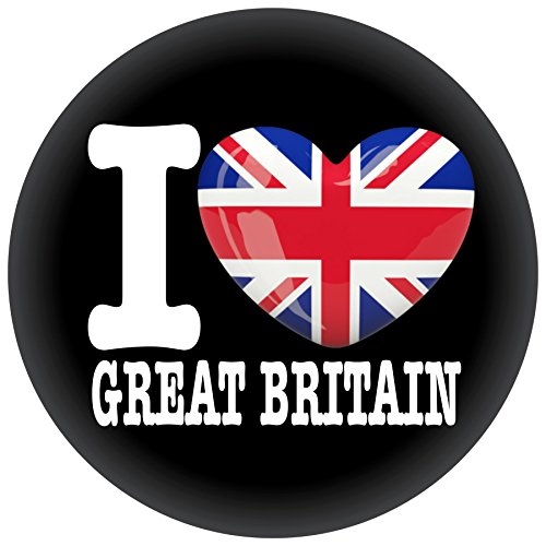 FanShirts4u Button/Badge/Pin - I Love GROßBRITANNIEN Fahne Flagge GREAT BRITAIN (I Love Great Britain) FanShirts4u Button/Badge/Pin - I Love GROßBRITANNIEN Fahne Flagge GREAT BRITAIN (I Love Great Britain)