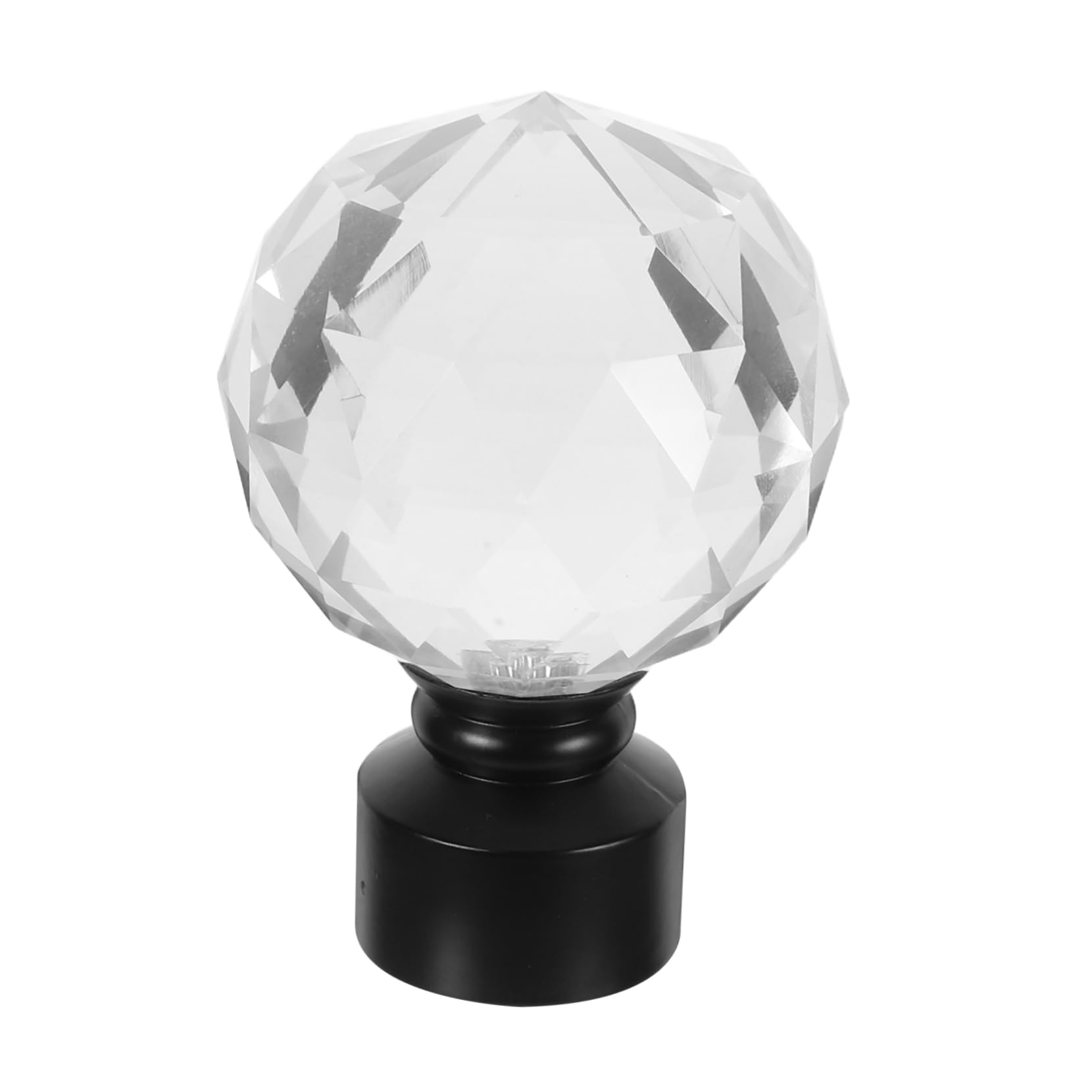 Alipis Curtain Rod Fittings Black Decorative Ball Ends for Curtain Rods Stylish Curtain Accessories for Home Decor Bedrooms Living Rooms and More