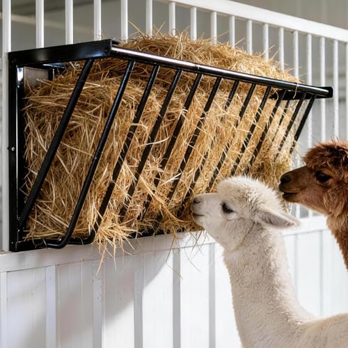Wall Mounted Hay Feeder & Blanket Holder, 63