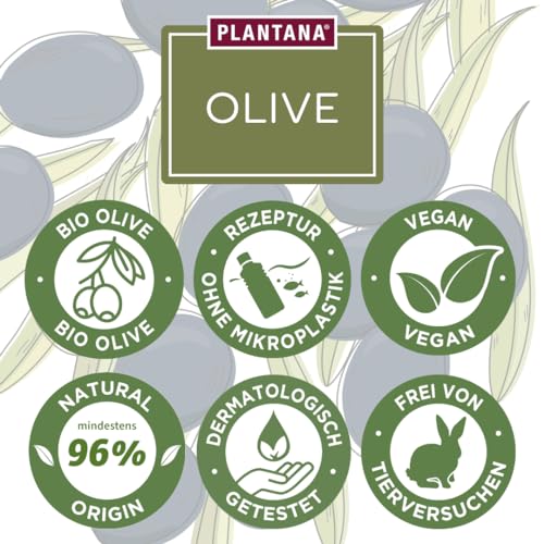 PLANTANA® Bio-Olive Körpercreme 500 ml | für trockene anspruchsvolle Haut | mit Vitamin E | vegan | Fair Trade | aus biologischem Anbau | dermatologisch getestet | ergiebig | schnell einziehend
