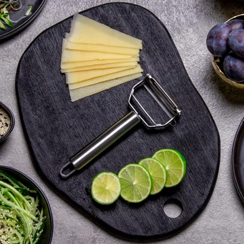 Image of SUNKUKA 2-in-1 Stainless Steel Vegetable Peeler & Julienne Slicer with Cleaning Brush - Durable, Rust-Proof, Knife-Friendly Kitchen Peeler for Carrots, Potatoes, Cucumbers & More