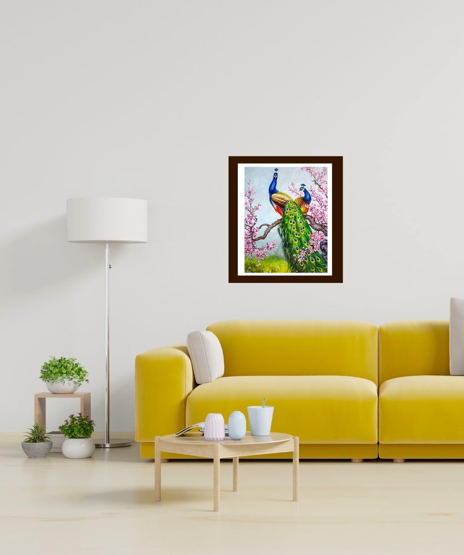 SusggO Kit Completo Diamond Painting 5D Fai Da Te, 2 Tele 30x40 Cm, Quadro Punto Croce Ricamato Con Perline, Decorazione Casa (CAFE)