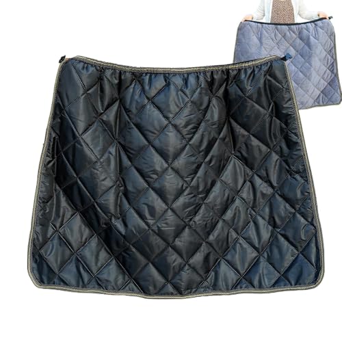 Funda para patas de scooter, impermeable, resistente al viento, manta de regazo de motocicleta, terciopelo de poliuretano, protector térmico cálido para delantal, viajes, ciudad, ciclismo, equitación