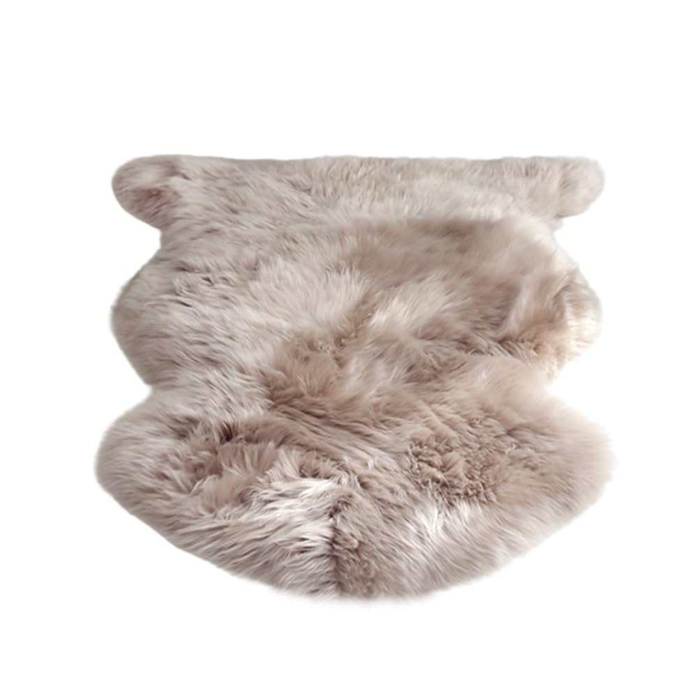 Altlue 5 Real Genuine Sheepskin Rug Natural Lambskin Throw Real Full Sheepskin Rugs Fluffy Fur Rug Authentic Lambskin Seat Covers For Chairs Wool Seat Pads Cushion (70X100cm)