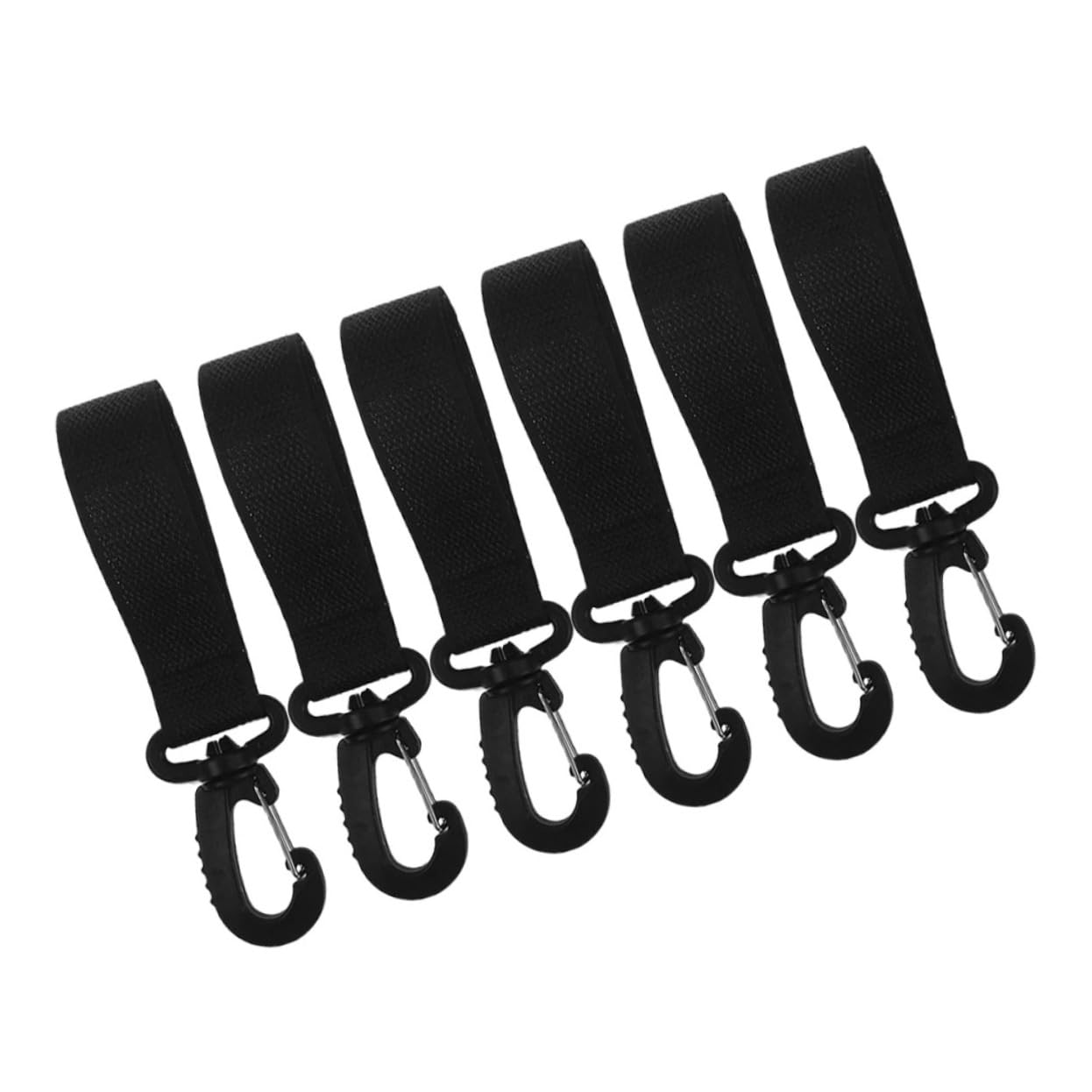 SUPVOX 6pcs Stroller Hooks Diaper Bag Hooks for Stroller Rotating Plastics Hangers Reusable Outdoor Baby Accessory Versatile Design