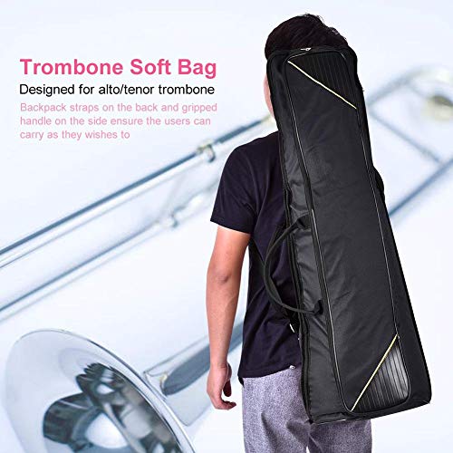 3 Farben Tragbare Alto/Tenor Posaune Schultern Tasche Handtasche Musikinstrument Zubeh?r(Schwarz) Bags, straps Car model parts Model toy