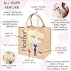 Personalised Caricature Jute Bag for NHS Nurse, Painted Tote Bags available in Large Medium and Small Sizes, Reusable Shopping Bag for Care Workers, Ladies Handbag #1
