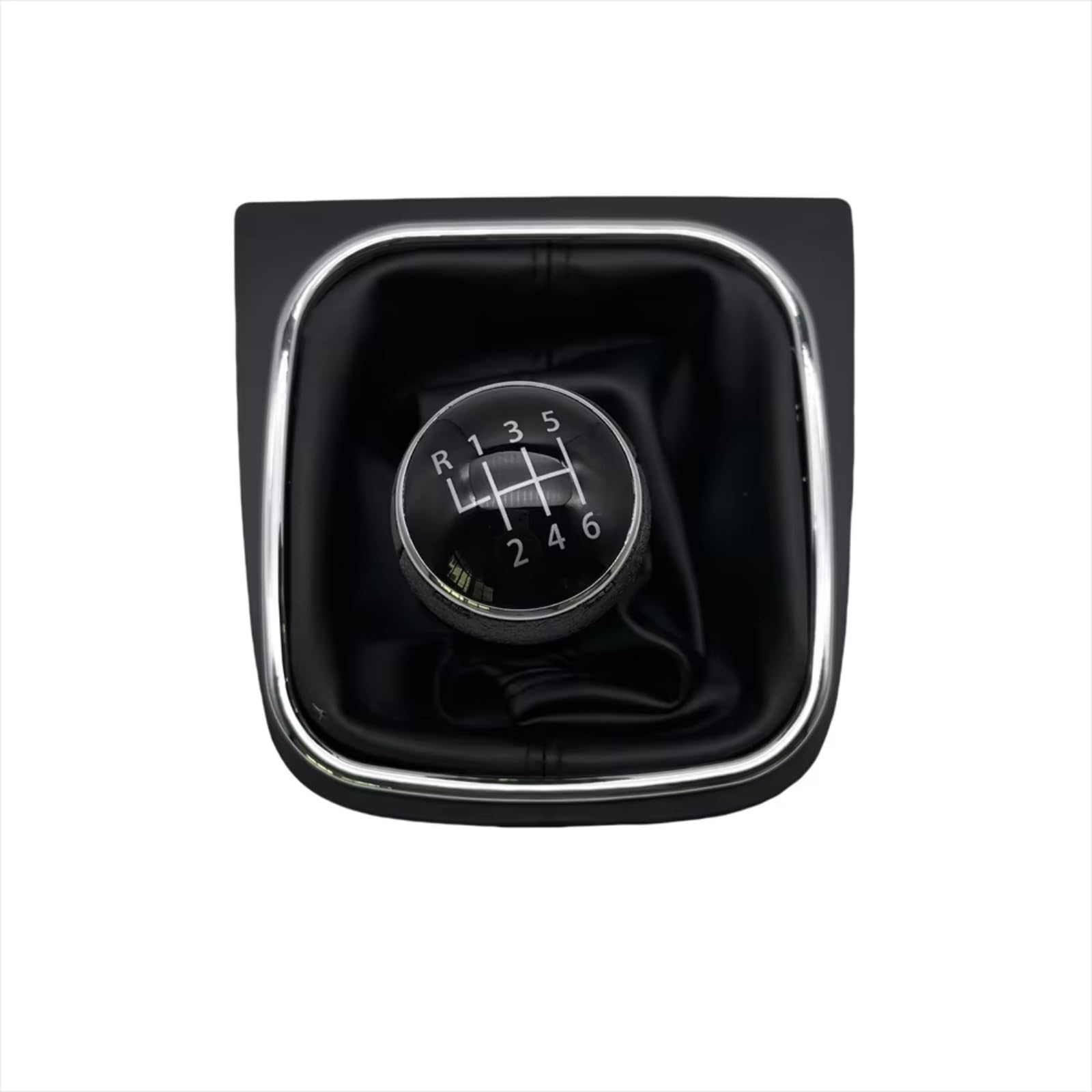 FRYUIQX Gear Lever Replacement Compatible with VW for Rabbit for Golf 5 for Jetta MK5 2005-2010 56 Speed Car Shift Gear Knobs Covered Knob with Gaitor