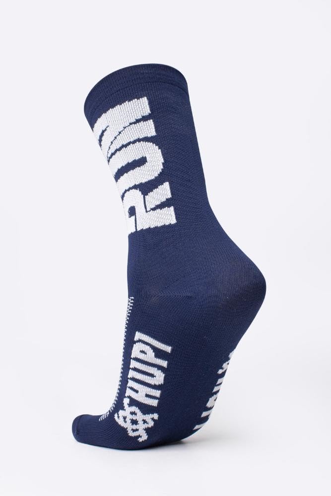 Meia Hupi Run para Corrida Preto/branco, Cor: Preto/branco