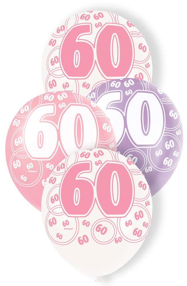 Unique Party 92068 - 9ft Foil Glitz Pink Happy 80th Birthday Banner — view 100