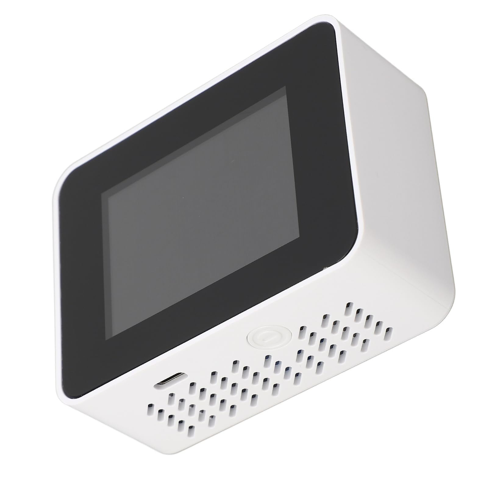 Detector de CO2 ABS Monitor de Calidad del Aire Interior con Batería 5 en 1 Dióxido de Carbono HCHO TVOC Temp Humi Meter