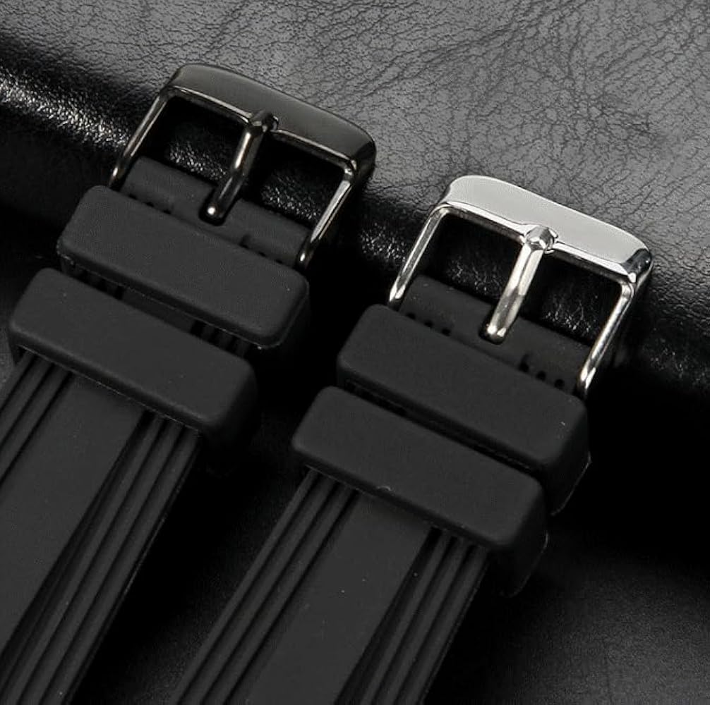 Amazon.co.jp: ディアゴノ用 ラバーベルト 互換 22mm ブラック