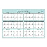 Blue Sky 2020 Laminated Erasable Wall Calendar, January 2020 - December 2020, Double Sided, 36