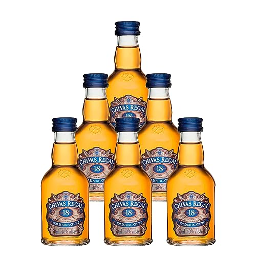 Miniatura Whisky Chivas Regal 18 Anos 50ml 6 Unidades