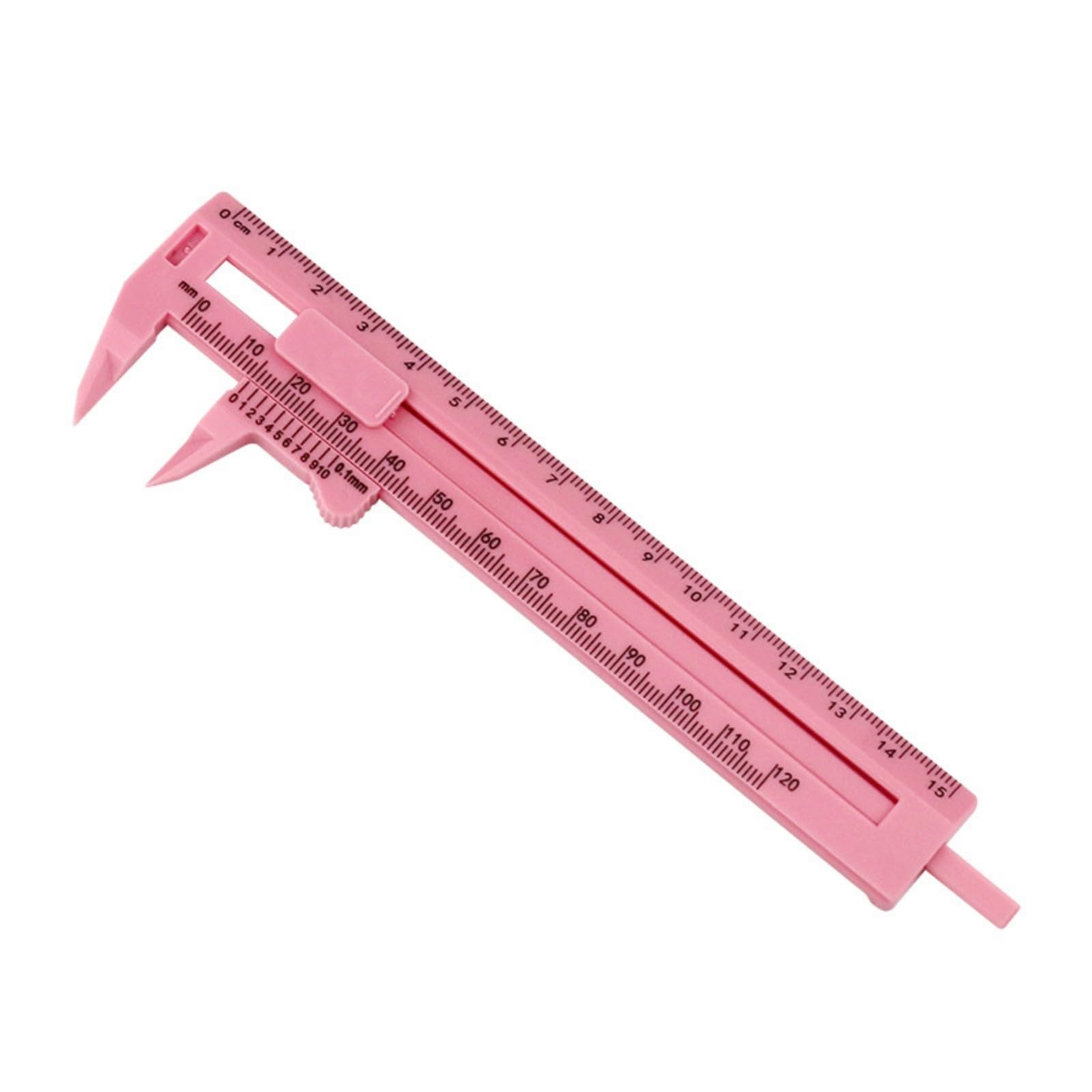 Vernier Caliper 0-120mm 0-150mm Woodworking Ruler Double Scale for Diameter Measurement Pinkness/Blue/Black/White Double Scale Caliper