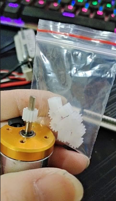 Miniatura 7 de Othmro 10 engranajes de plástico, 48 dientes, modelo 48102B, (diámetro de orificio de 0.079 in de diámetro 0.984 in de diámetro exterior de 0.228 in