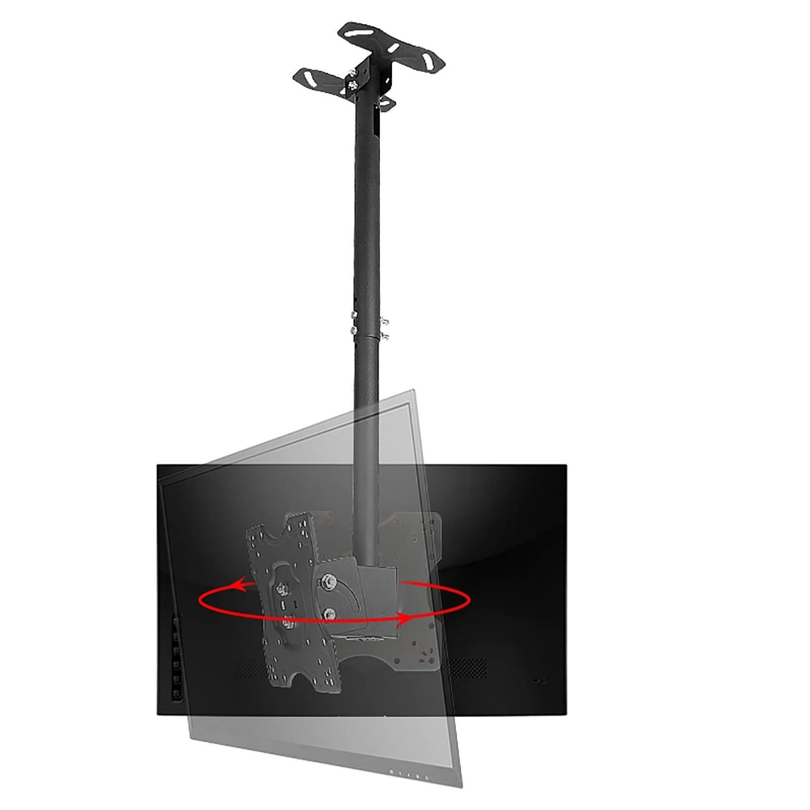Support plafond TV inclinable rotatif double face 1m charge 60 LB écran 20 24 28 32 pouces