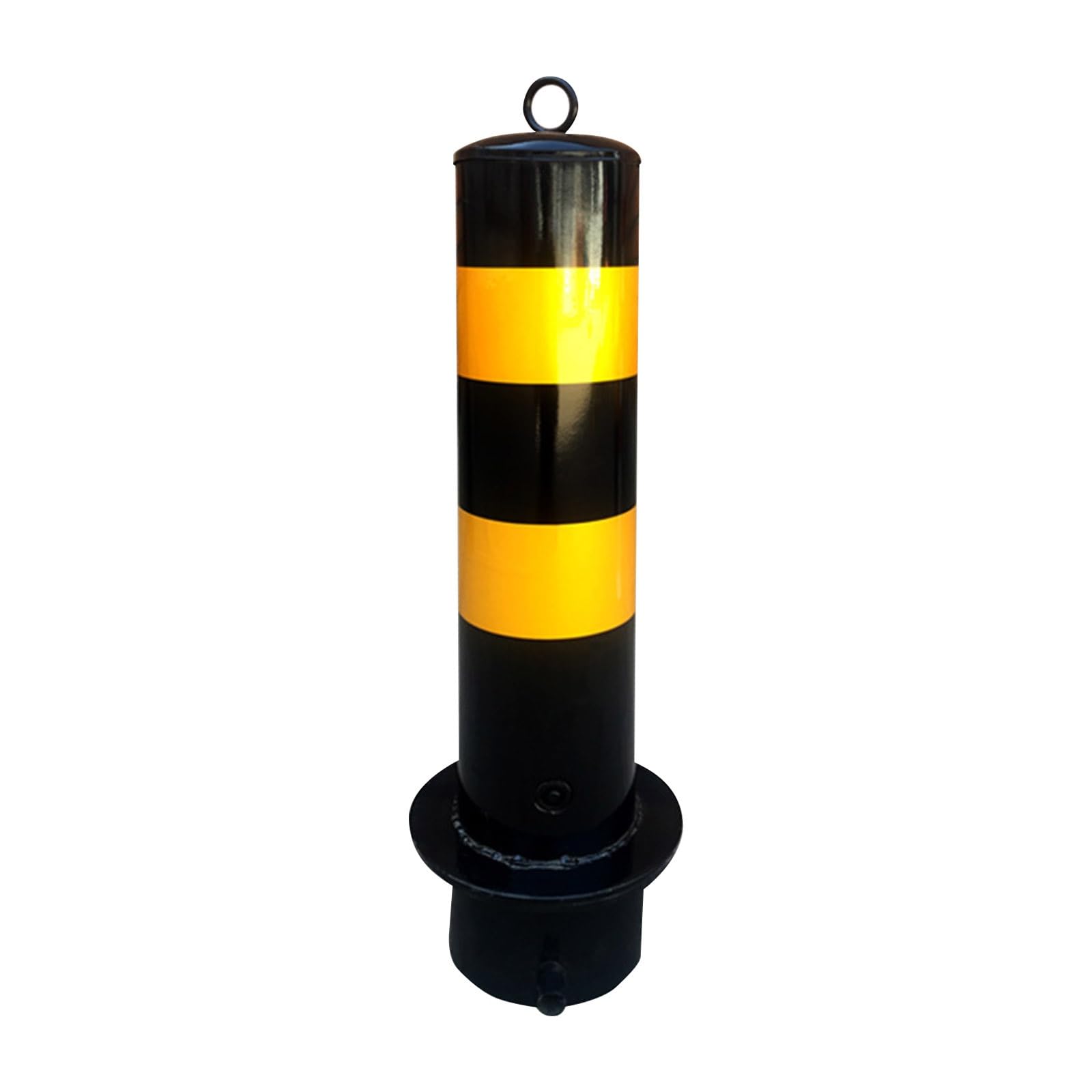 JYBNBBE Traffic Safety Bollard with Reflective Tape, Construction Heavy-Duty Bollard Post, Road Safety Steel Bollards for Traffic-Sensitive Area,1Pcs