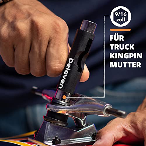 Deleven All-in-One Multifunktions-Leichtgewichtiges Tragbares Skate Tool mit 2-in-1 Inbusschlüssel & Phillips-Schraubendreher - Justiere… – Ansicht 4