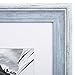 11x14 Picture Frame Distressed Blue - Matted to 8x10, Frames by EcoHome