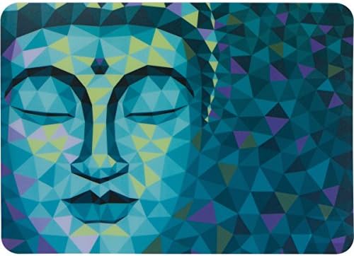 Planet Ethnic Colorful Buddha Designer Polypropylene Place mats Tablemat Set (6 placemats, 15.75 X 11.4 inches Each)