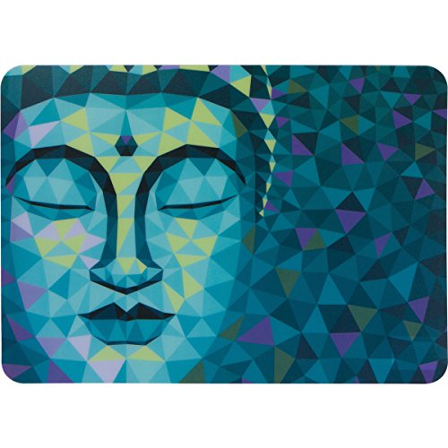 Planet Ethnic Colorful Buddha Designer Polypropylene Place Mats Tablemat Set (6 Placemats, 15.75 X 11.4 Inches Each) #TOP2