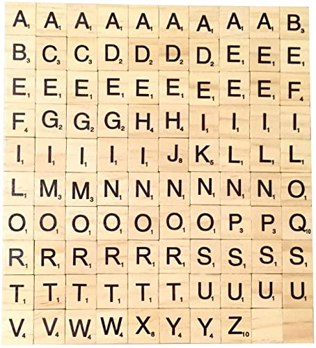 Walfront 100pcs Scarabeo Gioco da Tavolo di