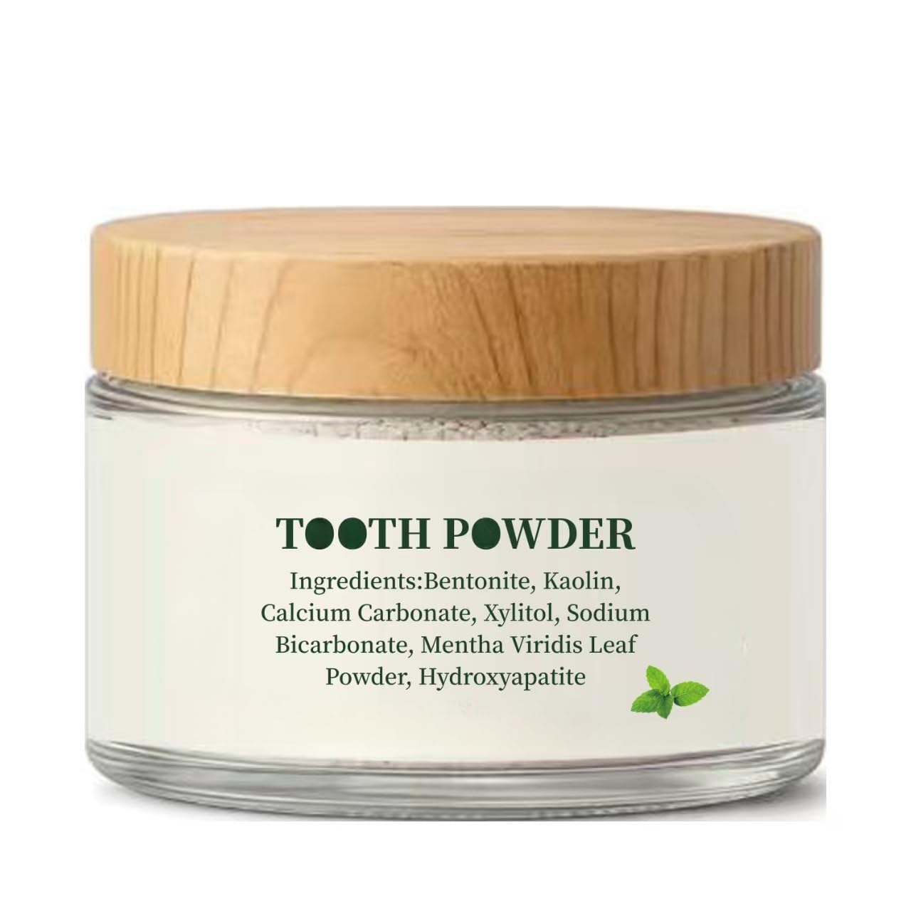 Poudre dentaire reminéralisante – Sans fluorure, blanchit, végétalienne, soutient la force de l'émail et le bien-être buccal | Ingrédients sûrs et propres | Saveur de menthe fraîche