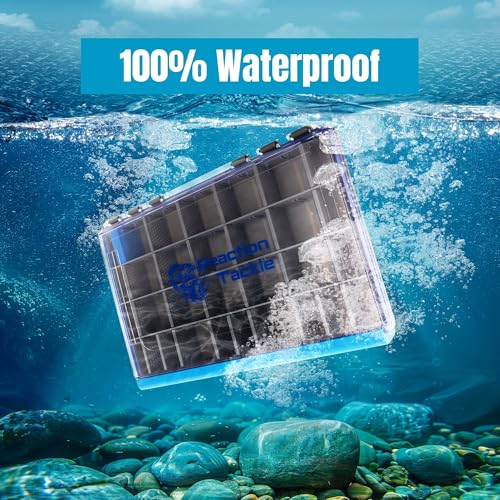 Reaction Tackle 3700 Caja Organizadora de Pesca Resistente al Agua con Divisores Removibles (Paquete de 2) miniatura 3