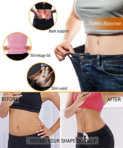 Nonecho Women Sauna Body Shaper Sweat Suit Sleeve Spa Cami Hot Neoprene Slimming Workout Vest Waist Trainer Top #TOP3