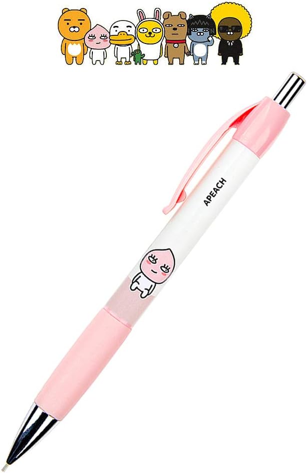 Kakaotalk Kakao Friends Pink 0.5mm Mechanical Pencil with Pocket Clip : Apeach