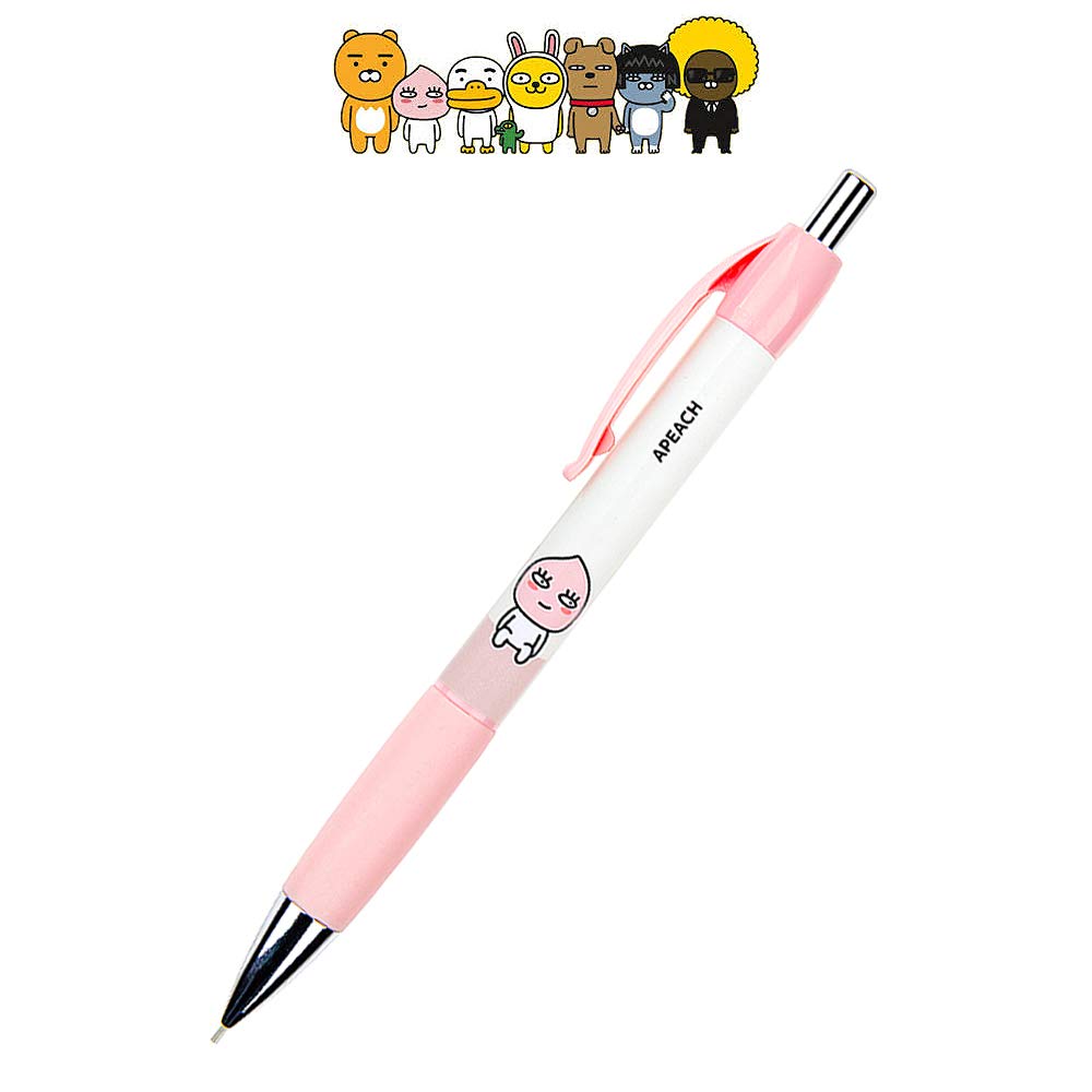 Kakaotalk Kakao Friends Pink 0.5mm Mechanical Pencil with Pocket Clip : Apeach