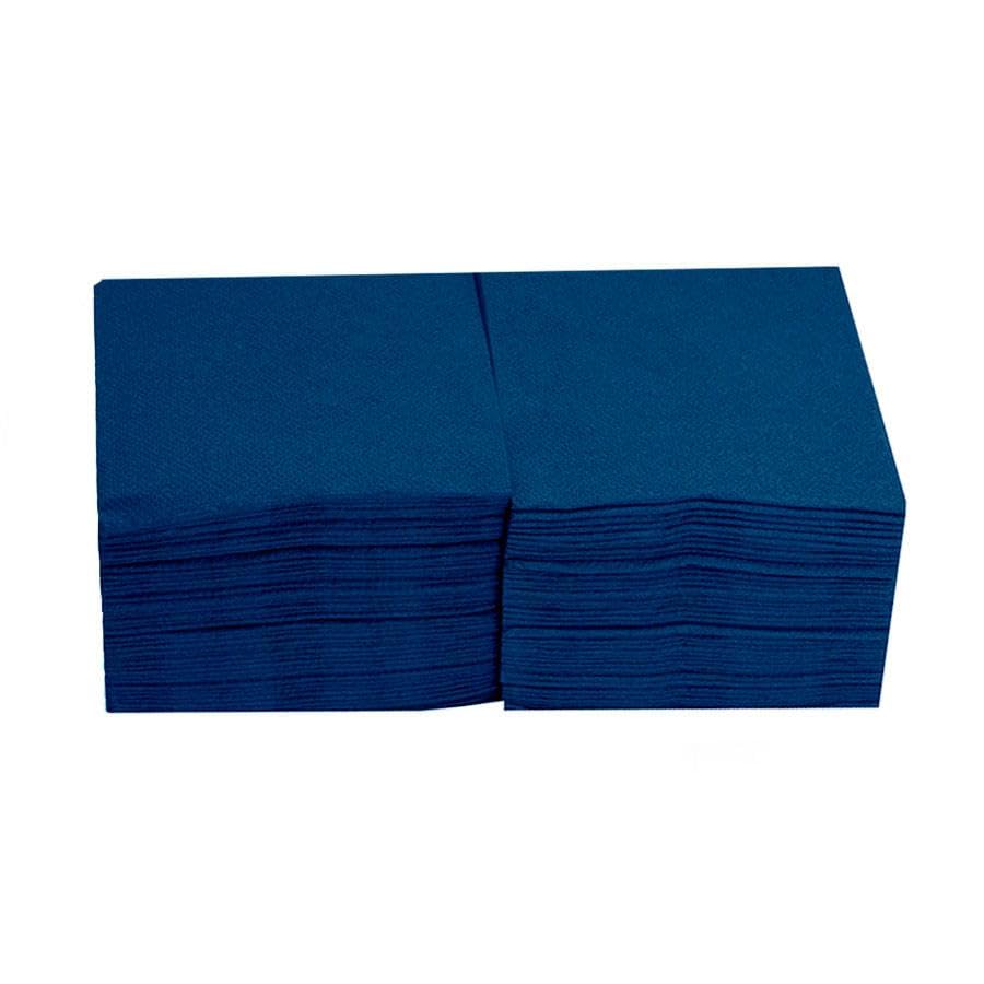 Morigami Cocktailserviette aus Papier 1/4-Falz Spitze 150 Servietten Blau