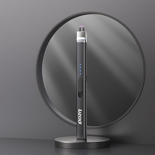 Miniatura 2 de Encendedor de velas encendedor eléctrico USB mejorado encendedor de arco eléctrico recargable con pantalla LED cuello flexible de 360 sin llama