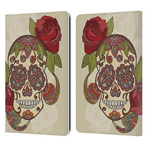 Funda de cuero tipo libro Valentina Calavera para Kindle Paperwhite 1 2 3