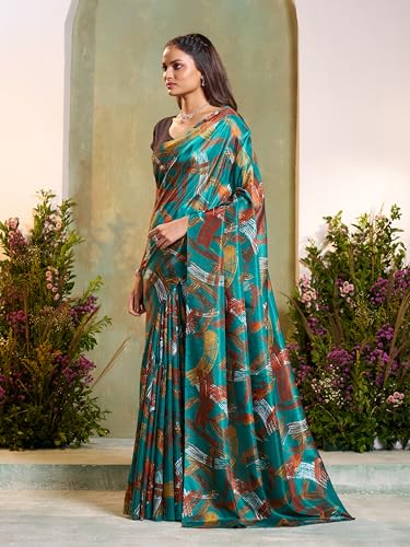 Image of Garden Vareli Art Silk Abstract Print Saree