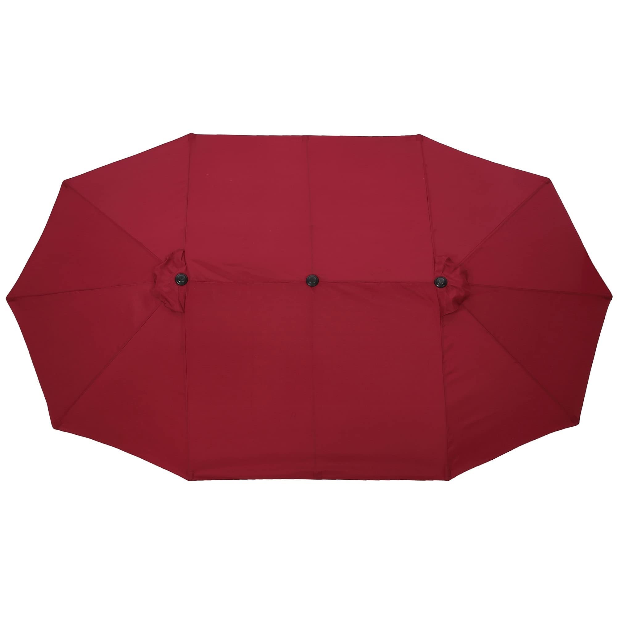 Parasol ogrodowy, duży dwustronny prostokątny parasol ogrodowy z podwójnym tarasem, odporny na blaknięcie, parasol zewnętrzny
