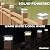 SIEDiNLAR Solar Post Cap Lights Outdoor Glass 2 Color Modes 8 LEDs for 4x4 5x5 6x6 Posts Fence Deck Patio Decoration Warm White & Cool White Lighting White (4 Pack)
