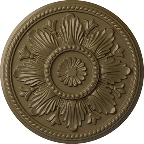 Image of Ekena Millwork CM18EDMMF Edinburgh Ceiling Medallion, Mississippi Mud