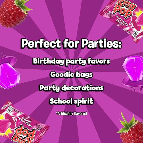 Image of Ring Pop Purple Candy Lollipops, 30Ct Bulk Individually