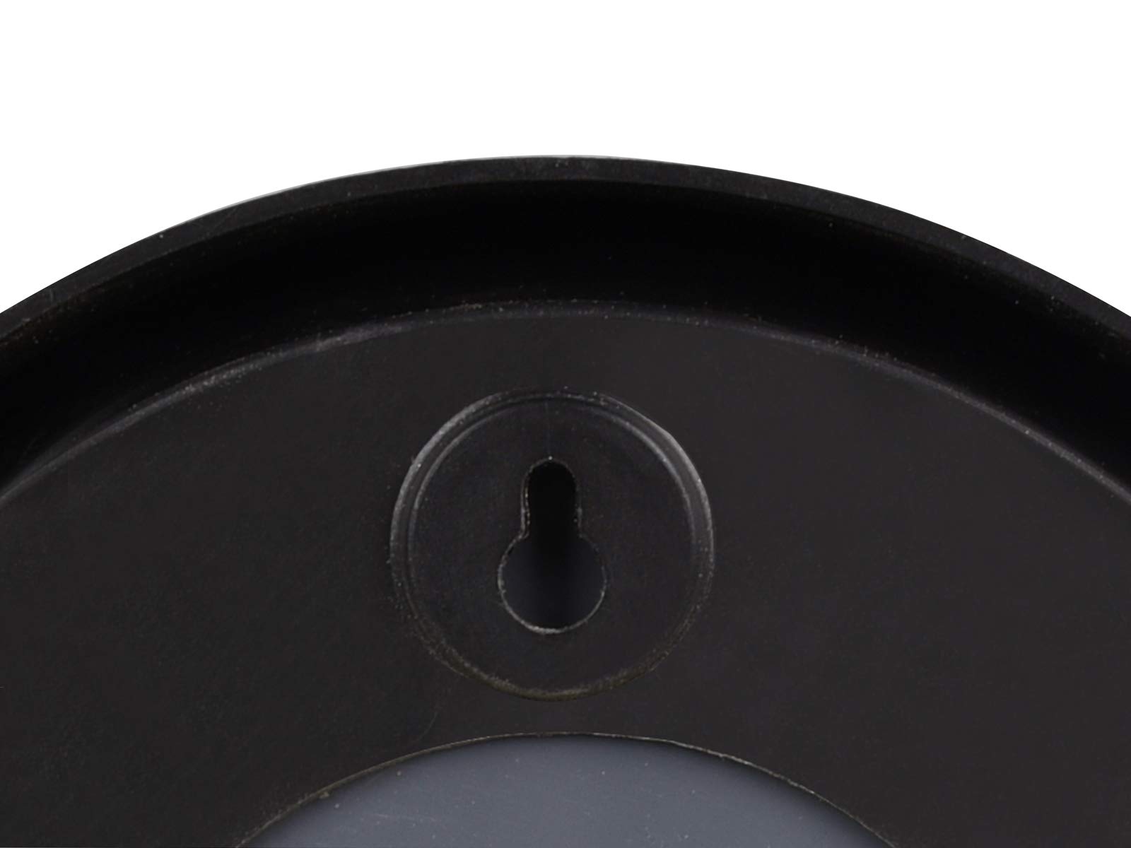 Set di 5 specchi decorativi da parete – cornice rotonda in nero e oro – con magnete per incollare senza forare