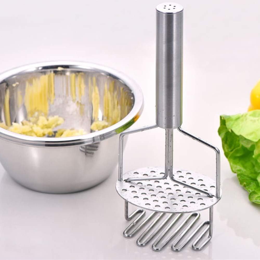 Manueller Kartoffelstampfer Aus Edelstahl, Multifunktional, Langlebig, Langer Und Komfortabler Griff, Zum Pürieren Von Gemüse Und Obst