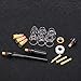 Complete Welding Torch Kit, Includes Glass Nozzle, Tail, Tungsten Clamp, Silicone Ring, High Quality Brass Material, Precise Standard, Easy to Install, for WP 17/18/26 Argon