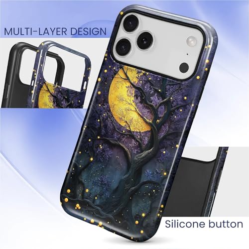 Coque antichoc iPhone 17 Pro Max violette double protection hybride - 3