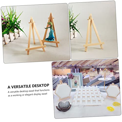 HOMSFOU 2 Peças Pequeno Cavalete Cavaletes Em Miniatura Mini Cavalete De Exibição Base Para Telefone