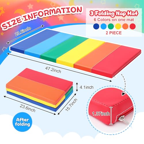 Image of Wesiti Kid Nap Mats for Preschool Daycare Folding Mat
