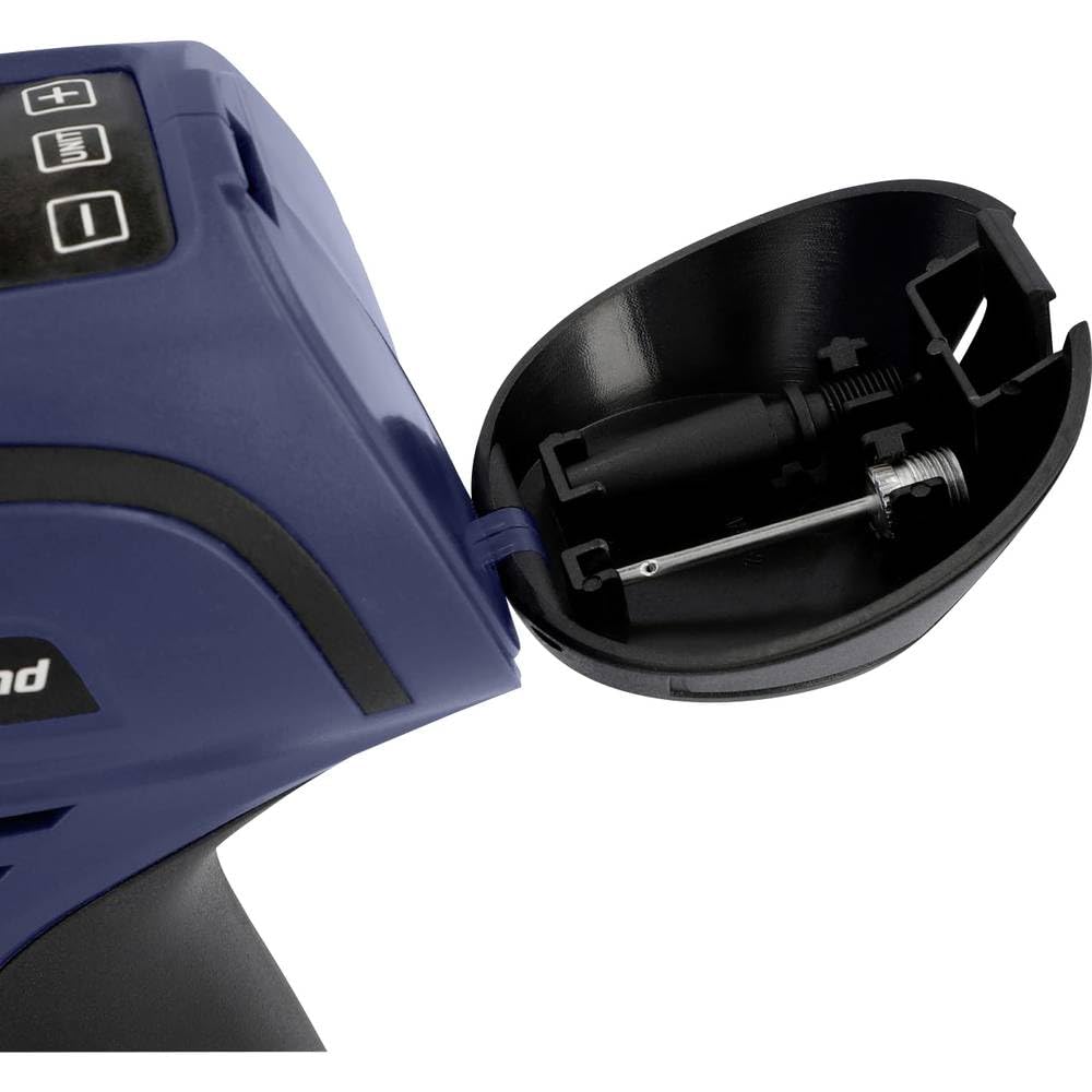 cartrend 10728 LED Handkompressor 12V, beleuchtet,Luftpumpe für Reifen,Bälle,Luftmatratzen,Schwimmhilfen,mit LCD-Display, 25 l/min, 8,3 Bar